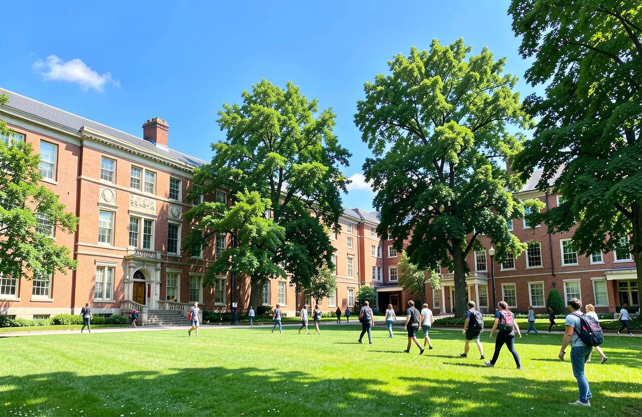 The quad between classes