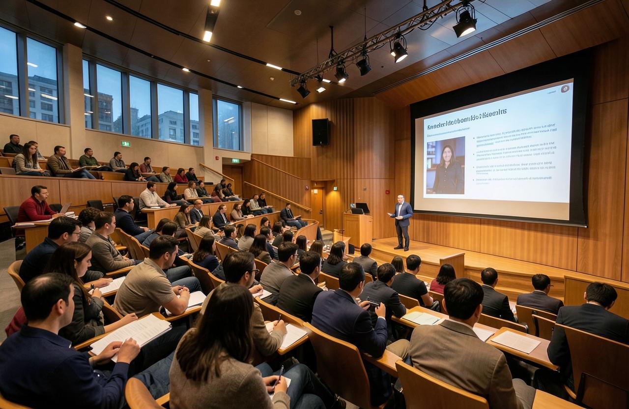 A 200-seat lecture hall