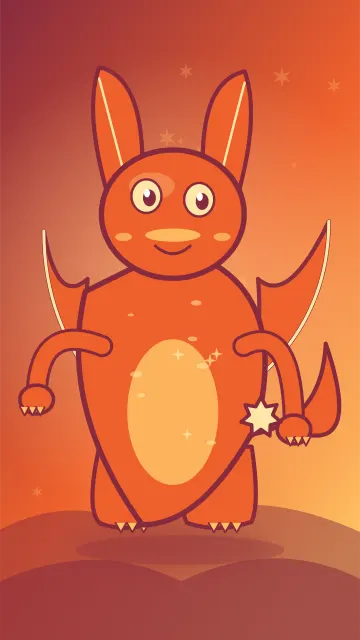 Ember Cub Rider 001, original Fire hero monster