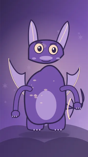 Midnight Wisp Guardian 016, original Shadow hero monster