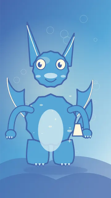 Cirrus Puff Guardian 018, original Sky wild monster