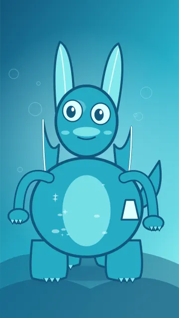 Bubbles Fin Glider 042, original Water wild monster