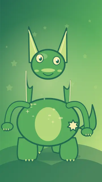 Sprout Bud Guardian 073, original Leaf hero monster
