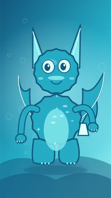 Bubbles Fin Glider 162, original Water wild monster