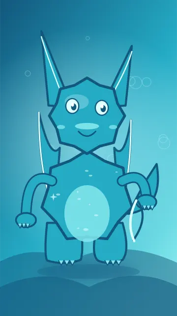 Coral Fin Scout 202, original Water hero monster