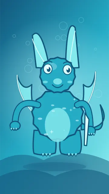 Splash Fin Keeper 212, original Water villain monster