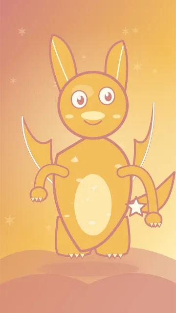 Twinkle Glow Glider 227, original Light villain monster