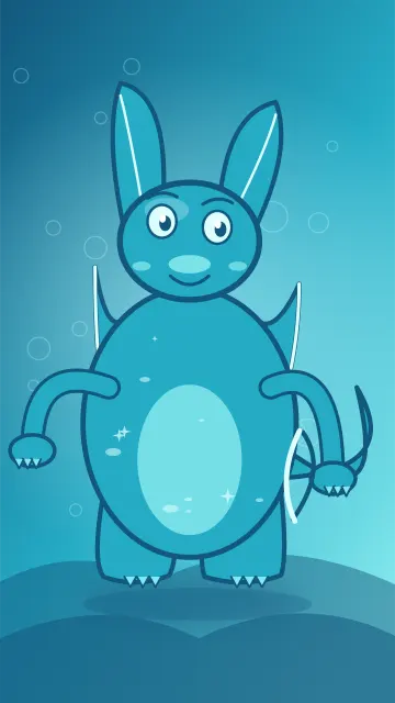 Coral Fin Champion 232, original Water hero monster