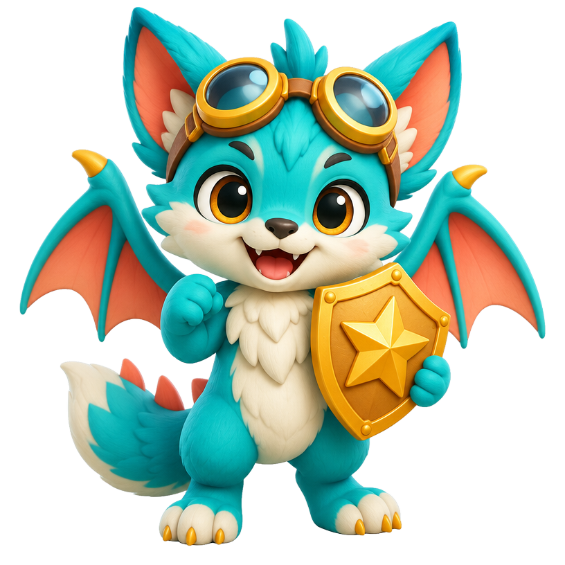 Kid Tapp Monster World mascot